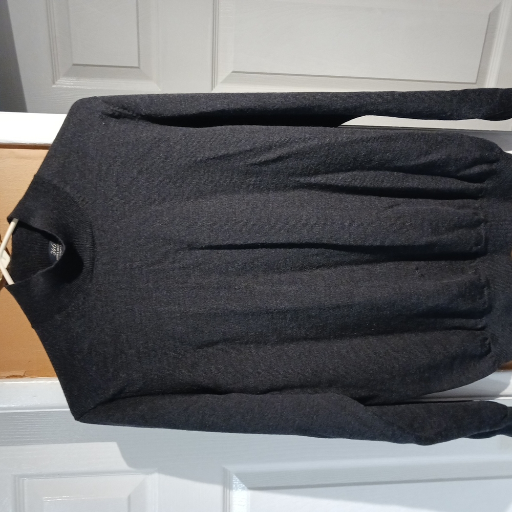 Vtg Brooks Brothers 346 Men's 100% Merino Wool Black Crew Neck Sweater. Size L
